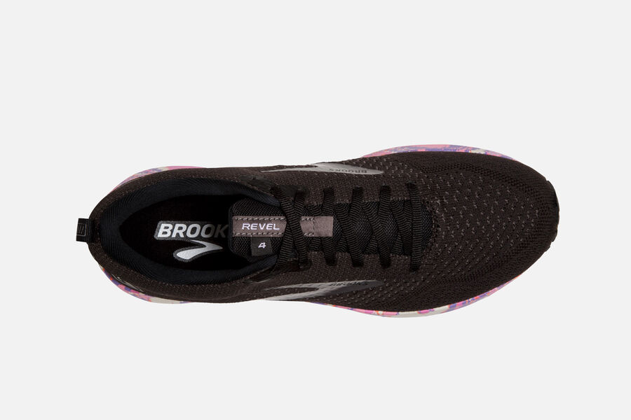 Revel 4 Road Brooks Running Shoes NZ Mens - Black - WUMQPF-678